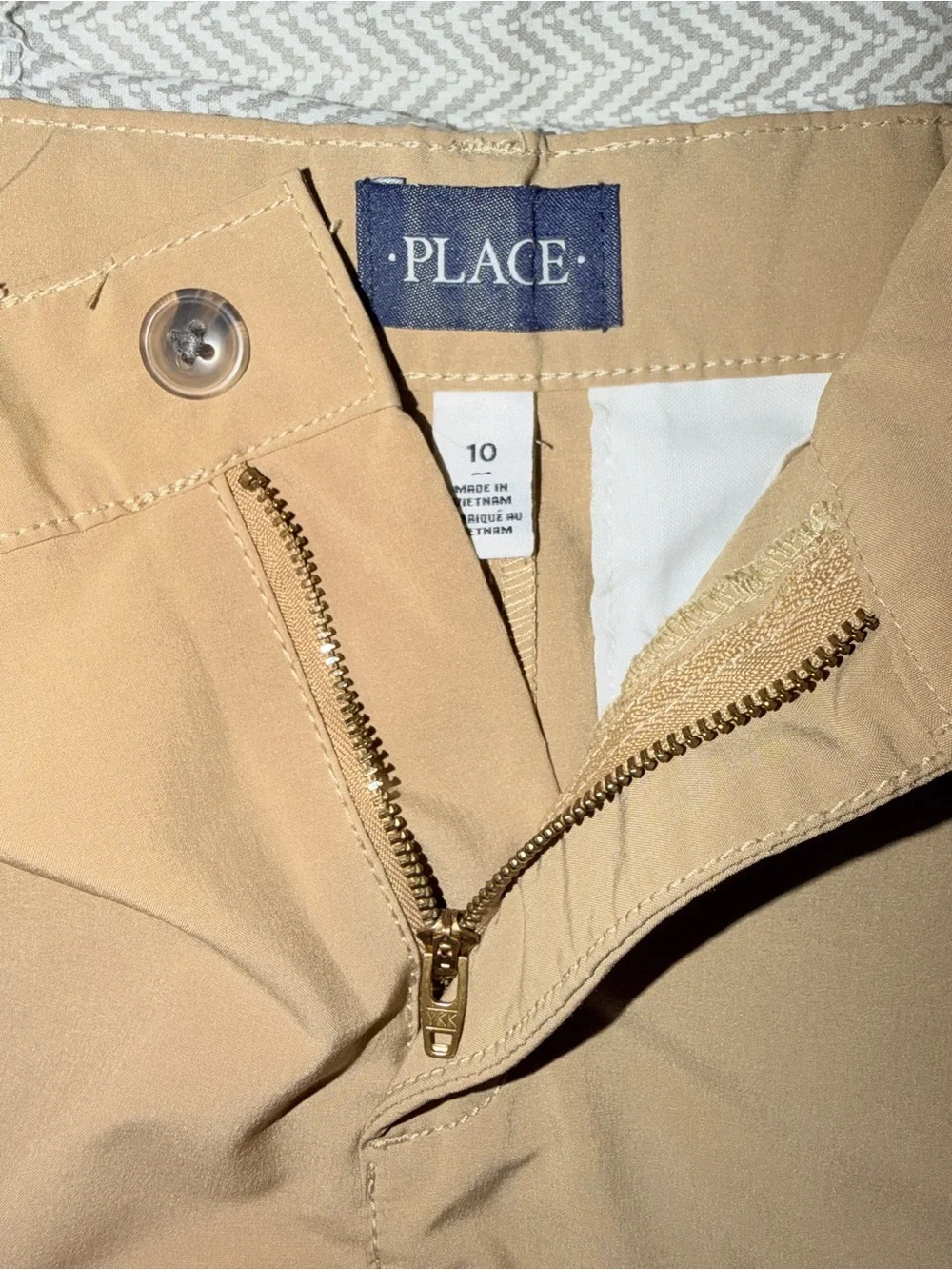 The Children’s Place Boys Khaki Performance Uniform Shorts